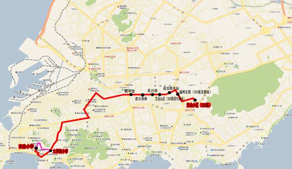 [山東]青島市實驗小學(xué)校車線路（圖）