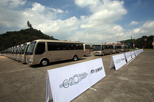 服務(wù)G20峰會(huì) 宇通T7高端公商務(wù)車(chē)正式交付杭州