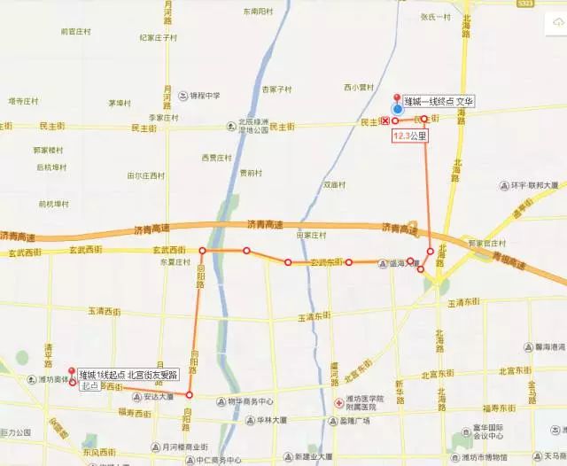 濰坊文華國(guó)際小學(xué)新增8條校車(chē)線路