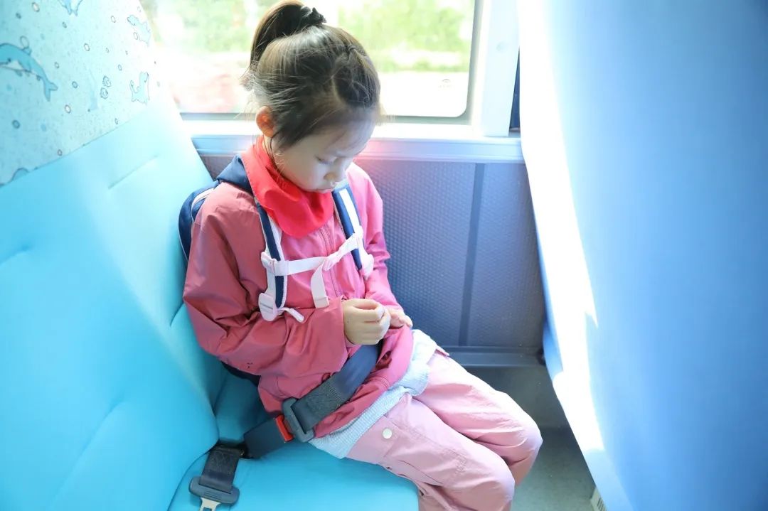 安全帶，生命帶——董李鳳美康健學校組織牢系安全帶校車演練